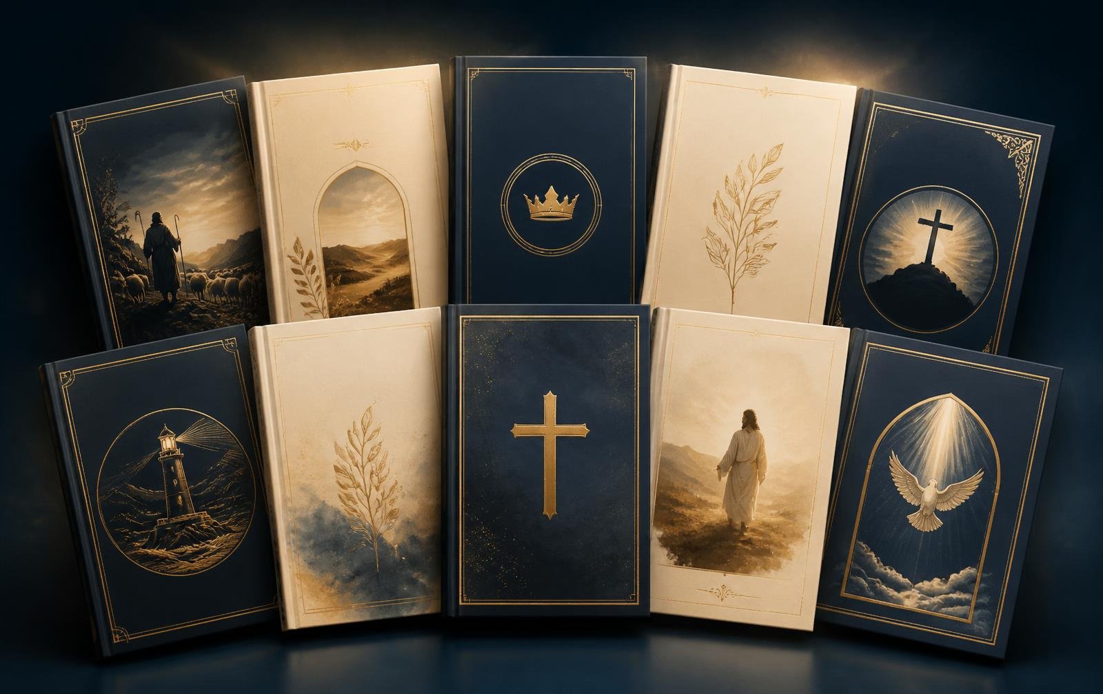 Composición con toda la colección de libros digitales